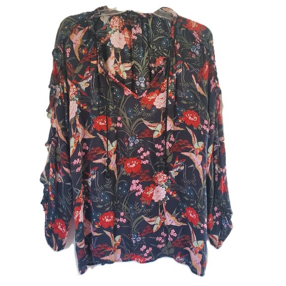 Jessica Simpson Boho Peasant Top 2X - Picture 1 of 3